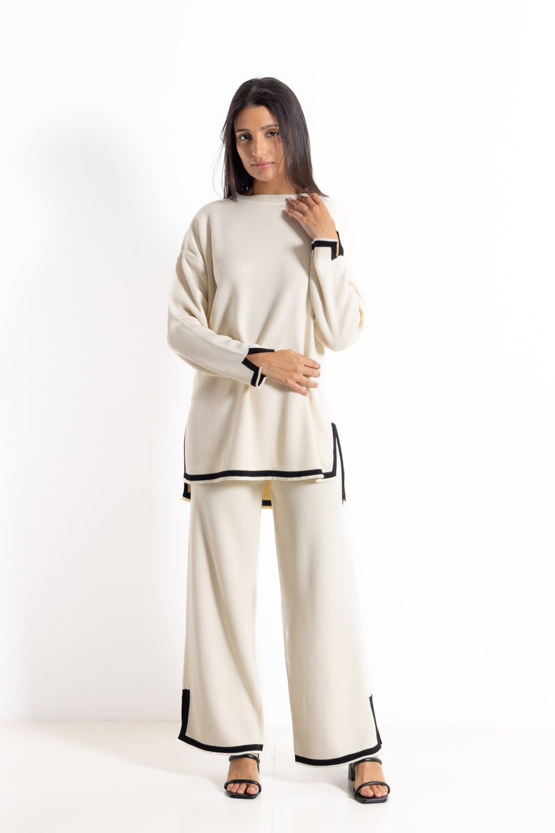 KNITTED WOOL BLEND SET