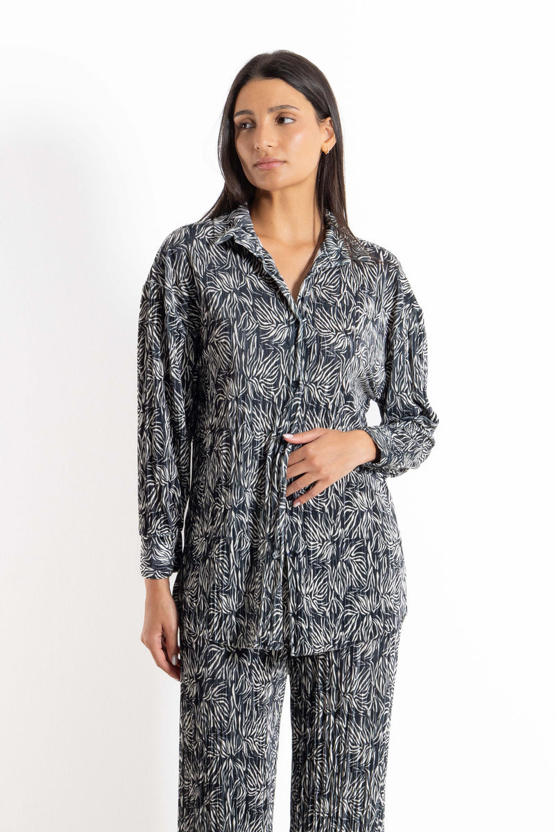 MIDWEIGHT PLISSE SHIRT SET