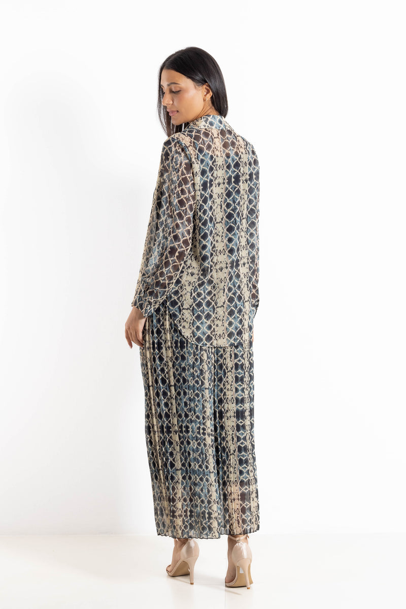 PRINTED CHIFFON SHIRT SET