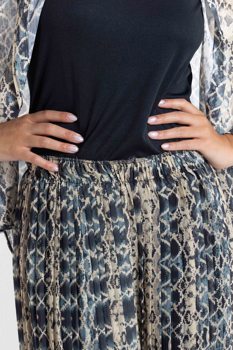 PRINTED CHIFFON SHIRT SET