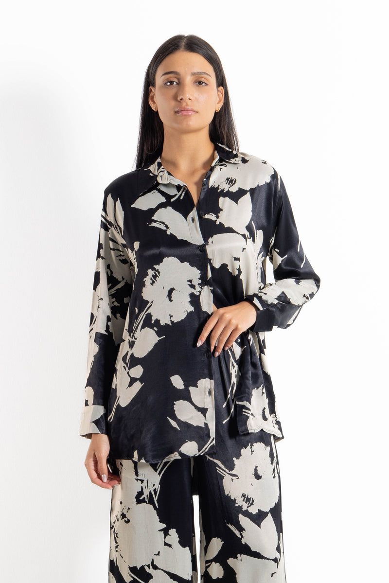 PRINTED SATIN SET