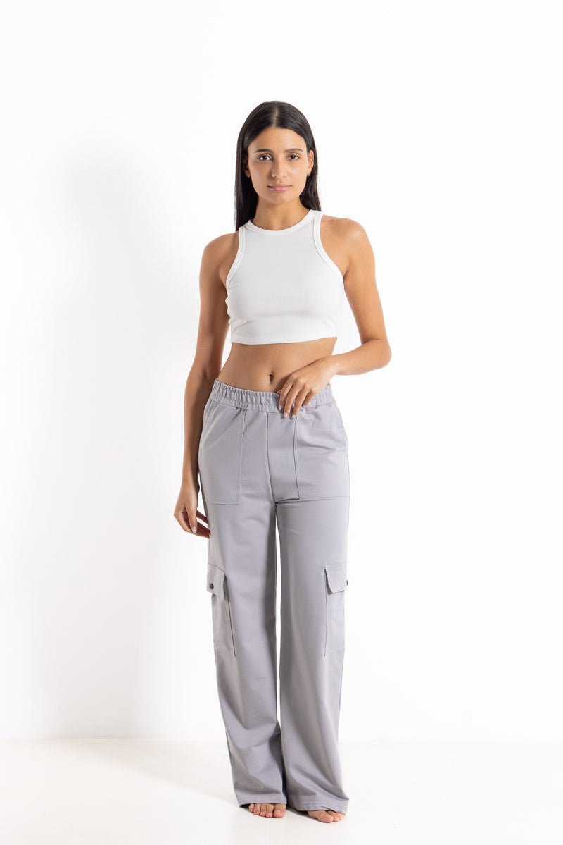 STRAIGHT-FIT CARGO JOGGER TROUSERS
