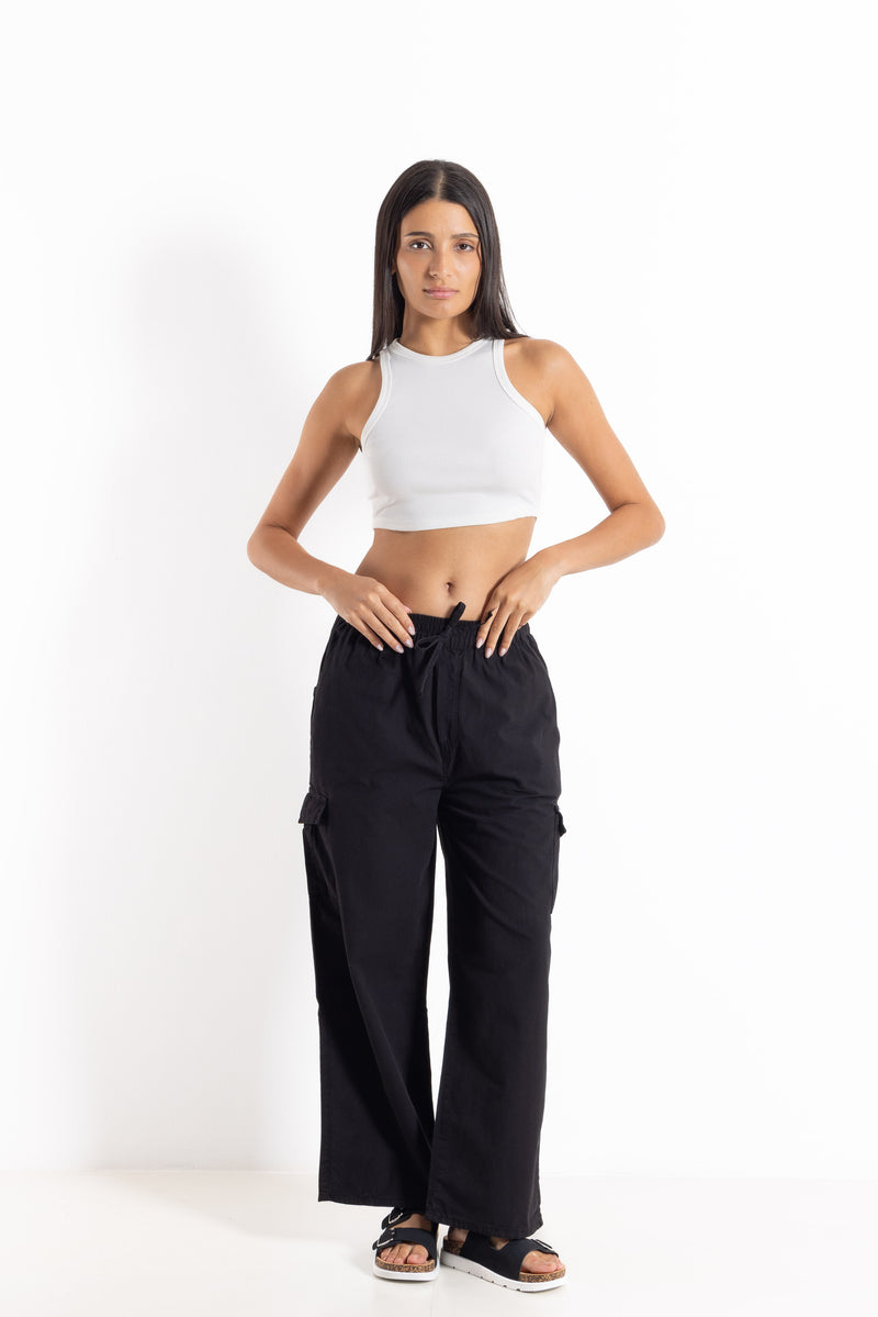 CARGO JOGGER WAIST TROUSERS
