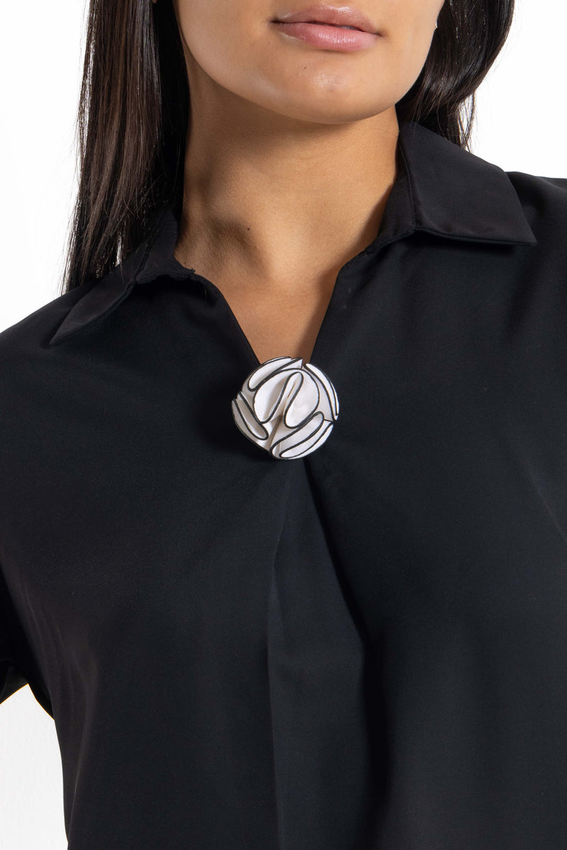 DETAILED CHIFFON SHIRT
