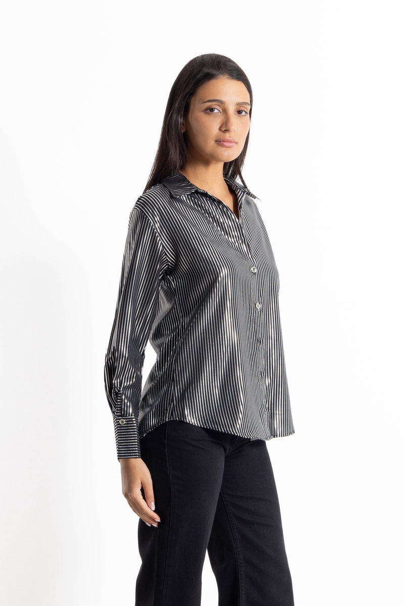 TEXTURED STRIPED SHIRT