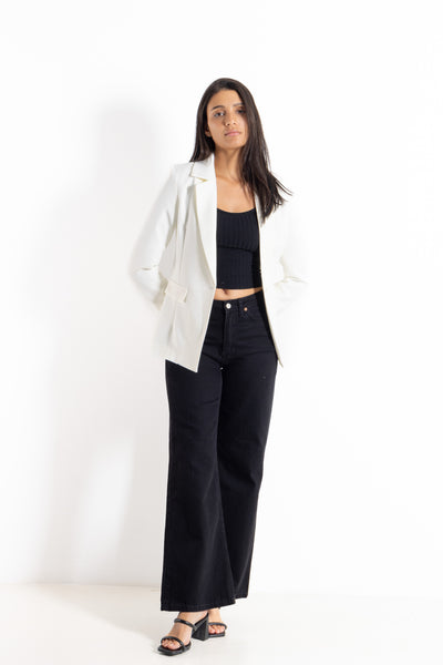 DETAILED KNITTED BLAZER