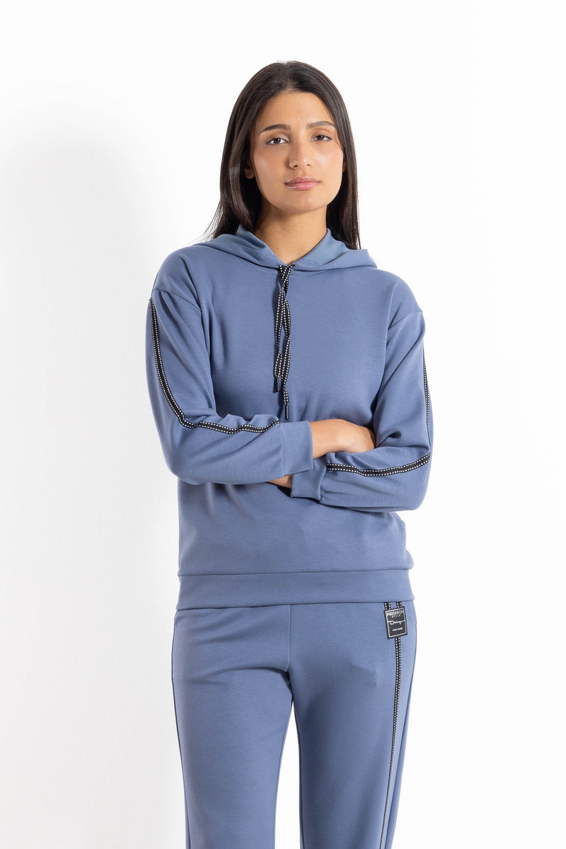DETAILED SOFT HOODIE SET