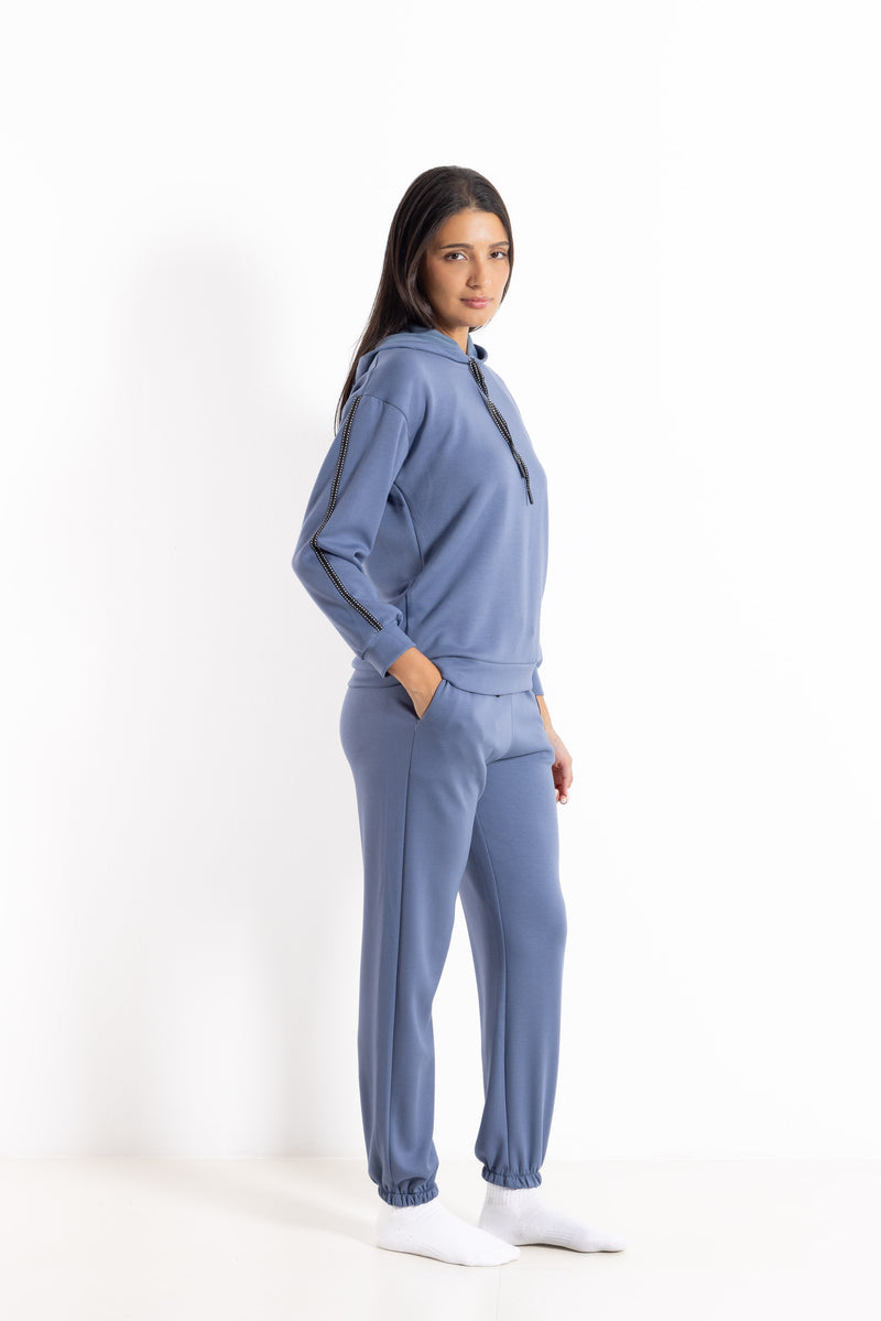 DETAILED SOFT HOODIE SET
