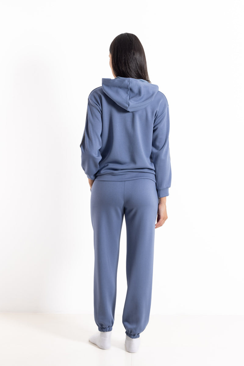 DETAILED SOFT HOODIE SET
