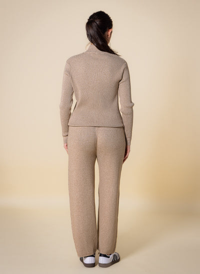 QUATER ZIP SWEATER SET