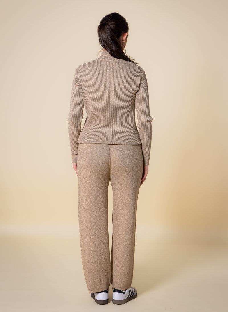 QUATER ZIP SWEATER SET