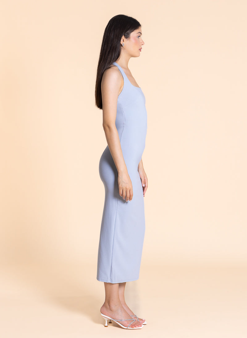 HALTER MIDI DRESS