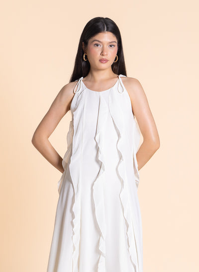 DETAILED MIDI DRESS