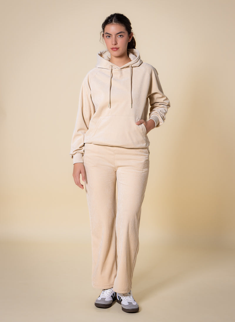 TEXTURED HOODIE SET