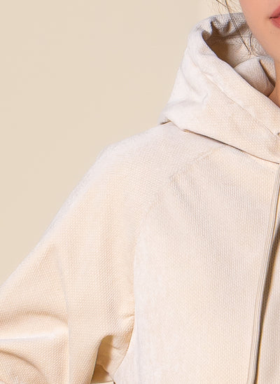 TEXTURED HOODIE SET
