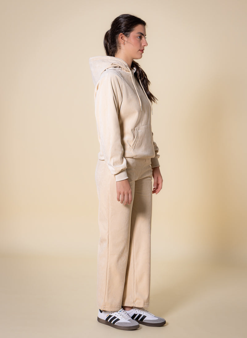 TEXTURED HOODIE SET
