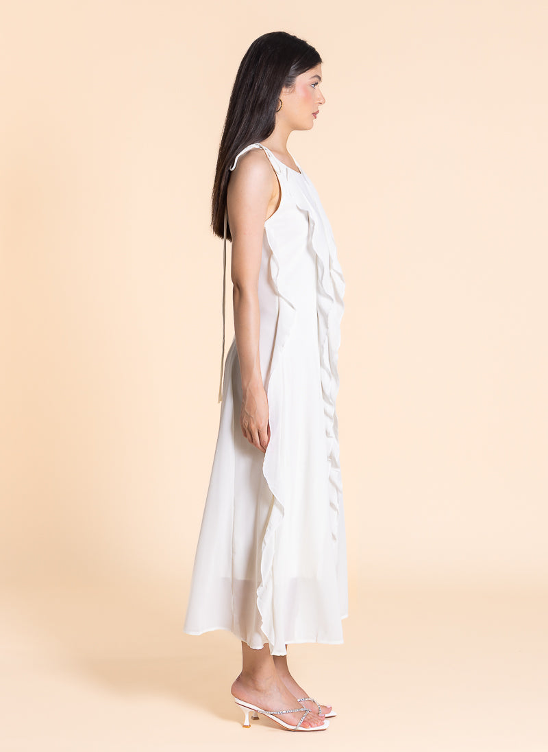 DETAILED MIDI DRESS