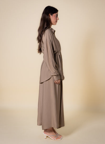 BELTED SKIRT SET