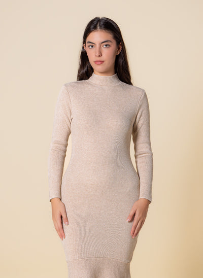 KNITTED MIDI DRESS