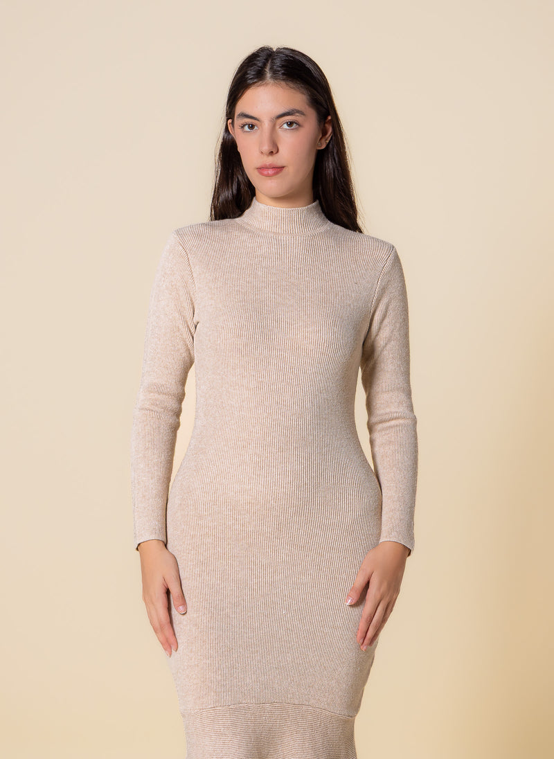 KNITTED MIDI DRESS