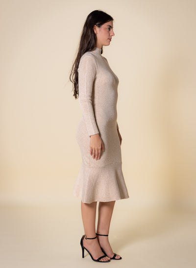 KNITTED MIDI DRESS