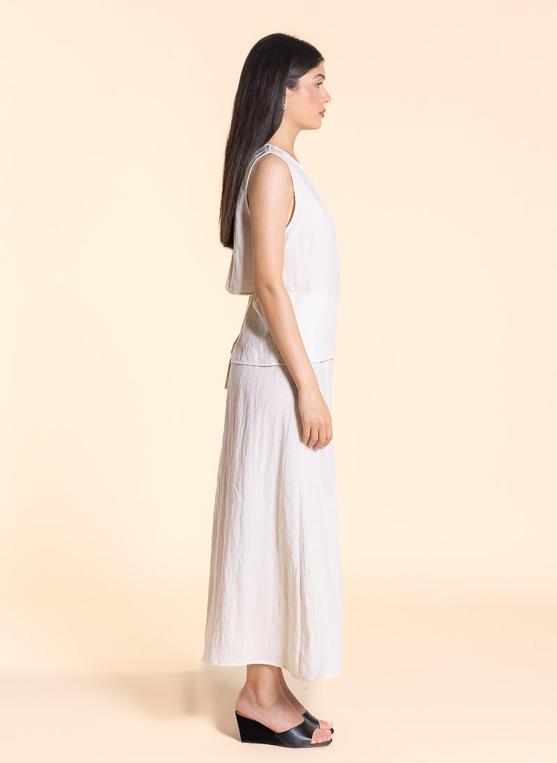 DETAILED LIGHTWEIGHT SKIRT SET