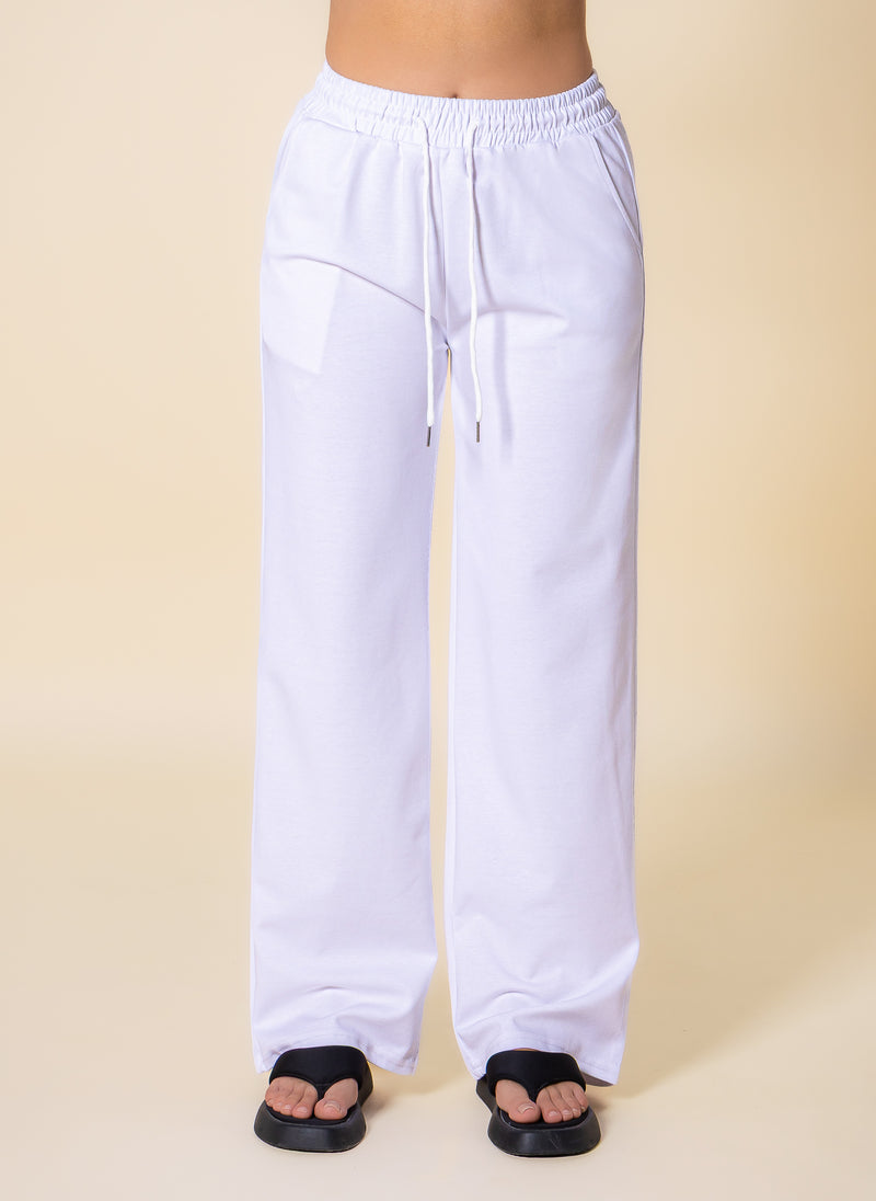JOGGER-WAIST COTTON TROUSERS
