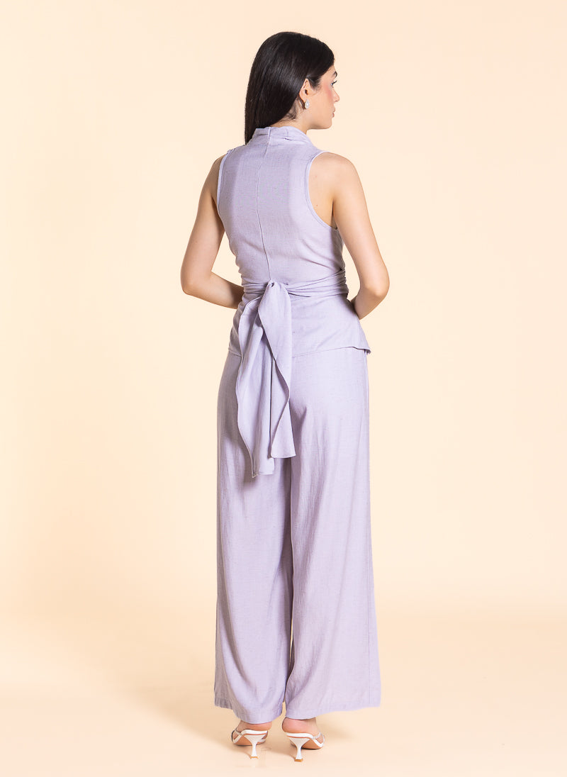 DETAILED WRAP TOP SET
