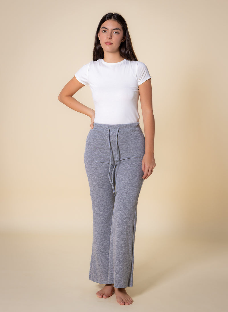 SOFT FLARED COMFORT TROUSERS