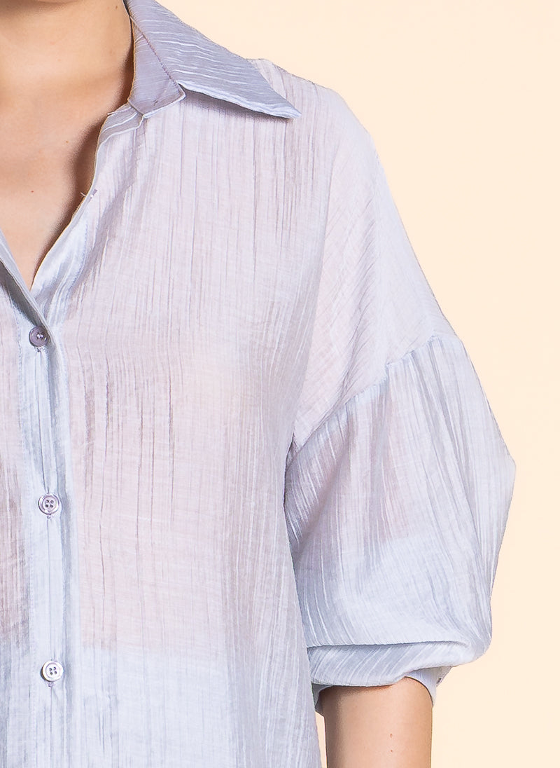 LIGHTWEIGHT SEMI-SHEER SHIRT SET