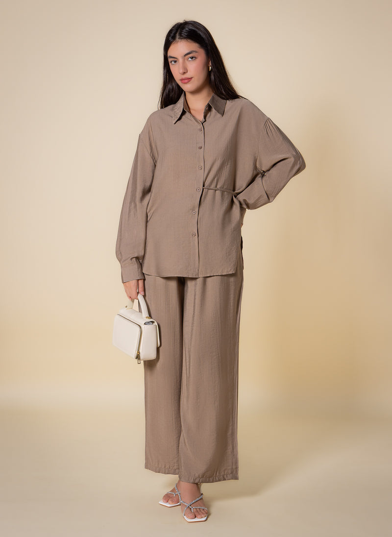 DETAILED LIGHTWEIGHT SHIRT SET