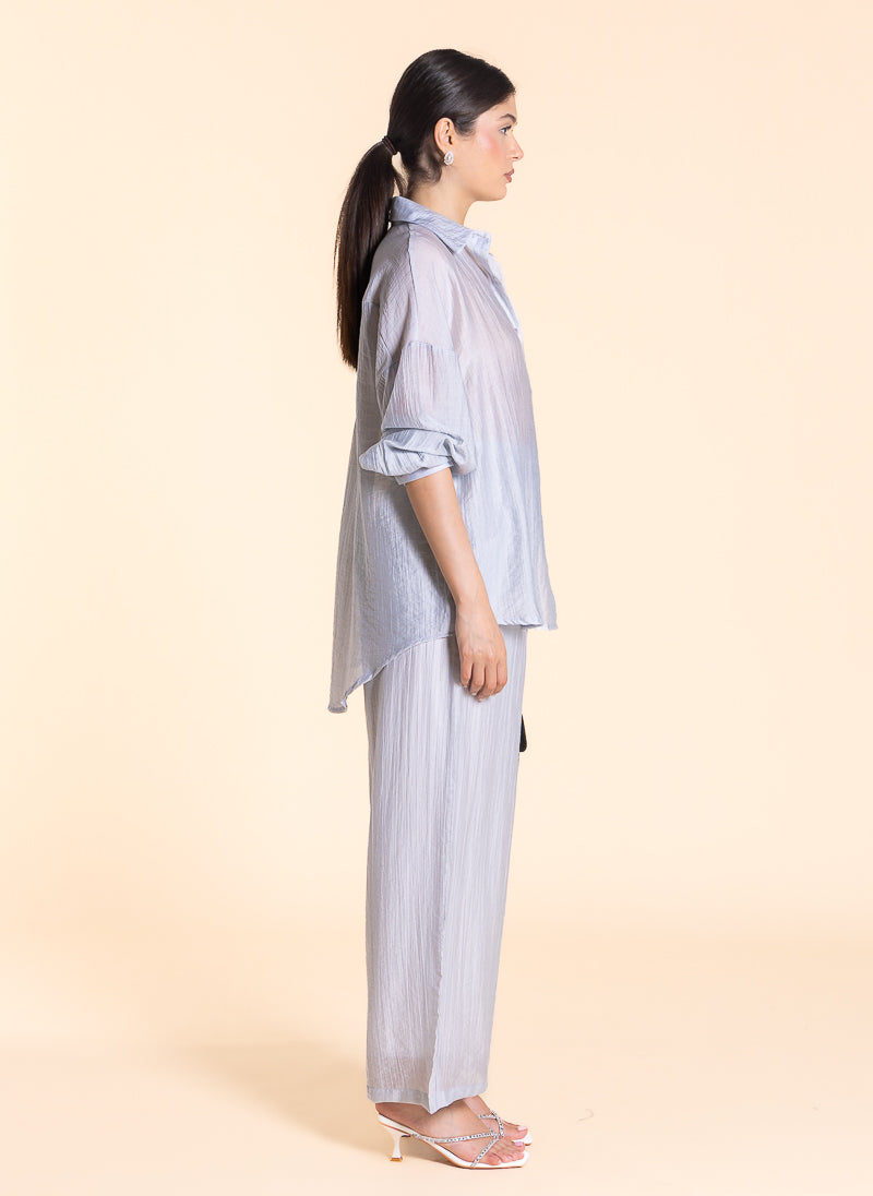 LIGHTWEIGHT SEMI-SHEER SHIRT SET