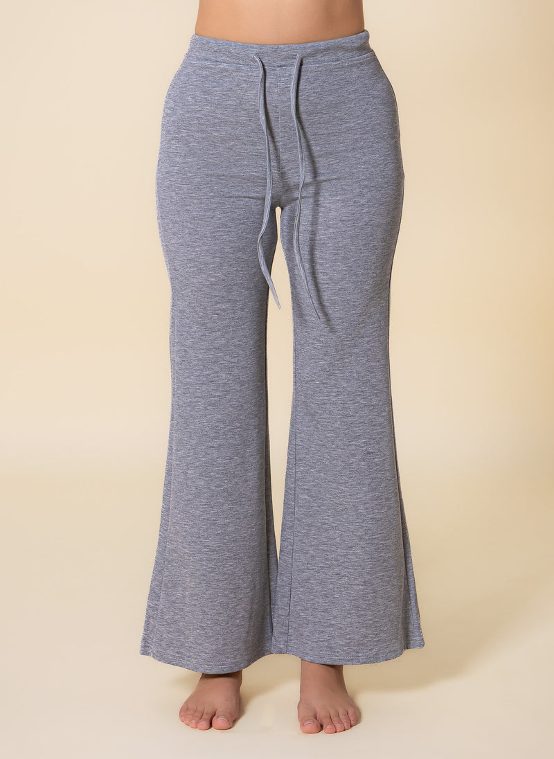SOFT FLARED COMFORT TROUSERS