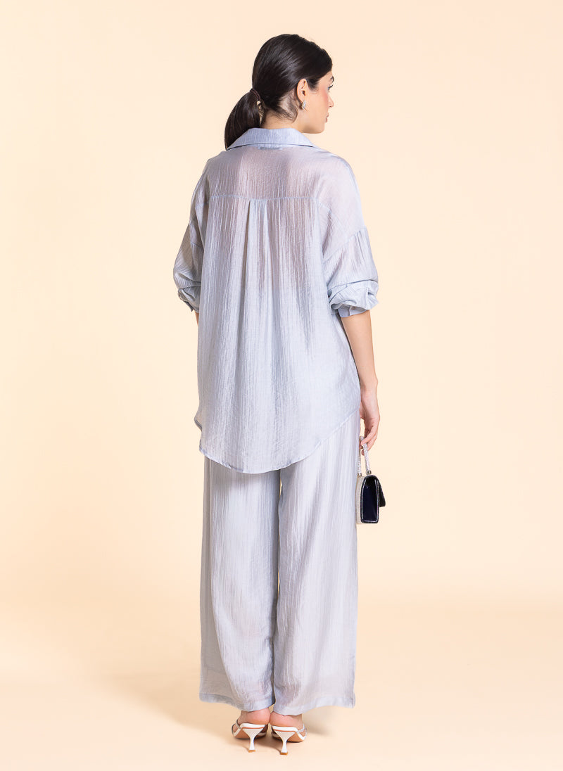LIGHTWEIGHT SEMI-SHEER SHIRT SET