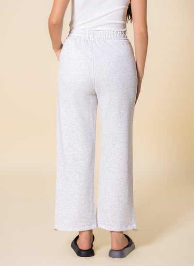 WIDE LEG PLUSH COMFORT TROUSERS