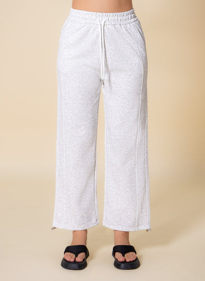 WIDE LEG PLUSH COMFORT TROUSERS