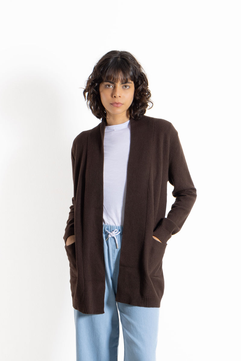 DETAILED RIBBED COAT