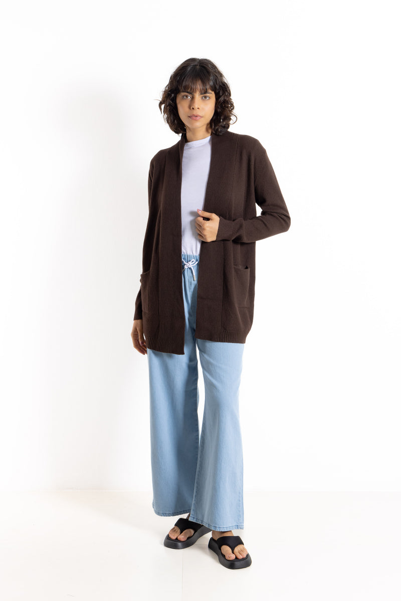 DETAILED RIBBED COAT
