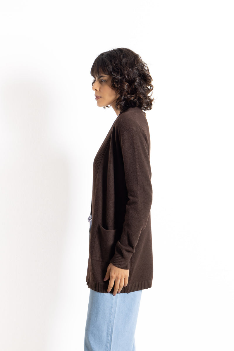 DETAILED RIBBED COAT