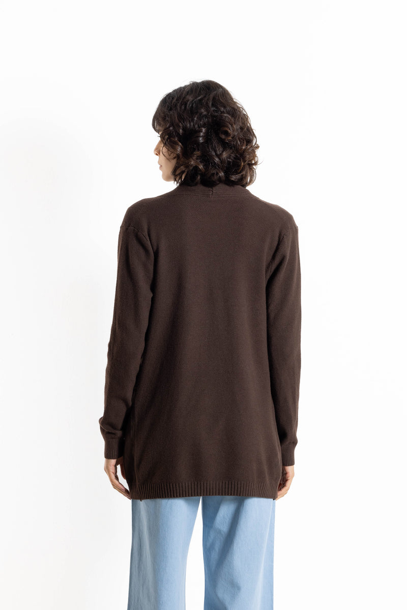 DETAILED RIBBED COAT