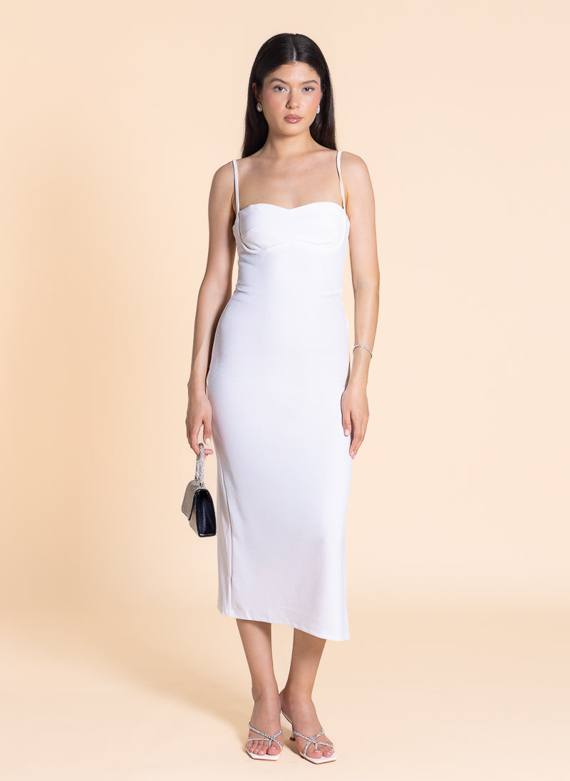 FITTED MIDI DRESS