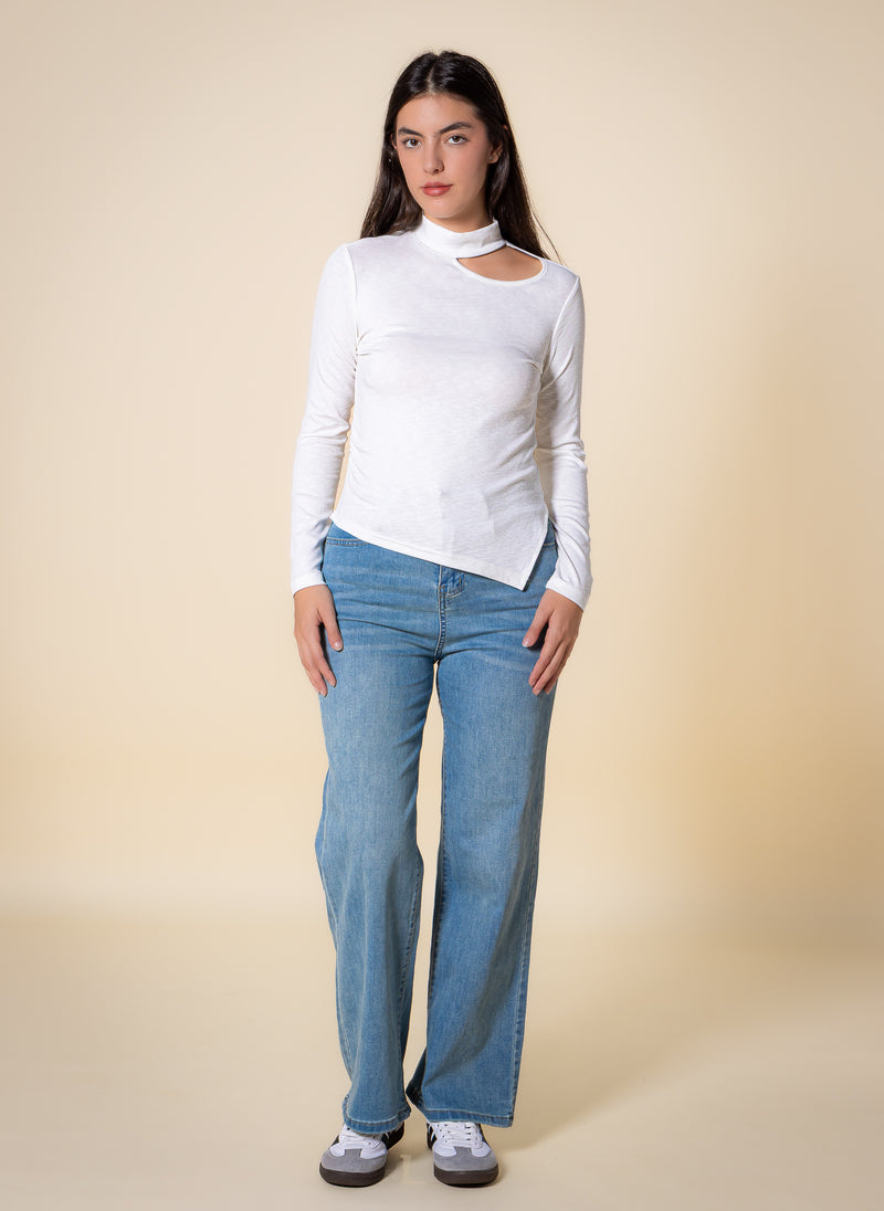 DETAILED LONG SLEEVE TOP