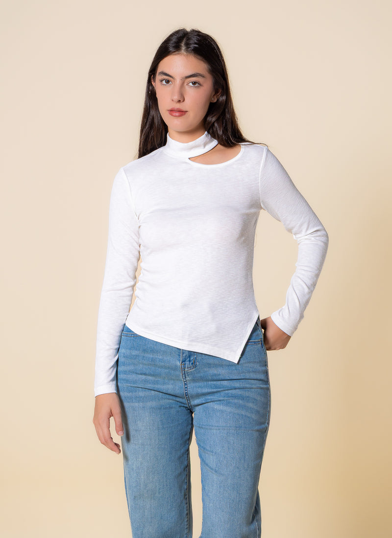 DETAILED LONG SLEEVE TOP