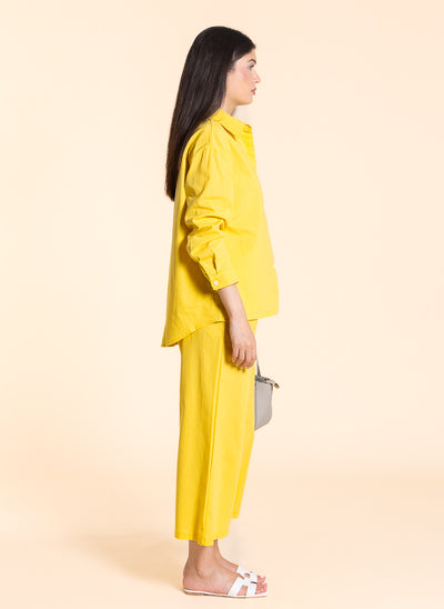 LINEN BLEND COMFORT SHIRT SET