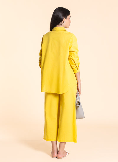 LINEN BLEND COMFORT SHIRT SET
