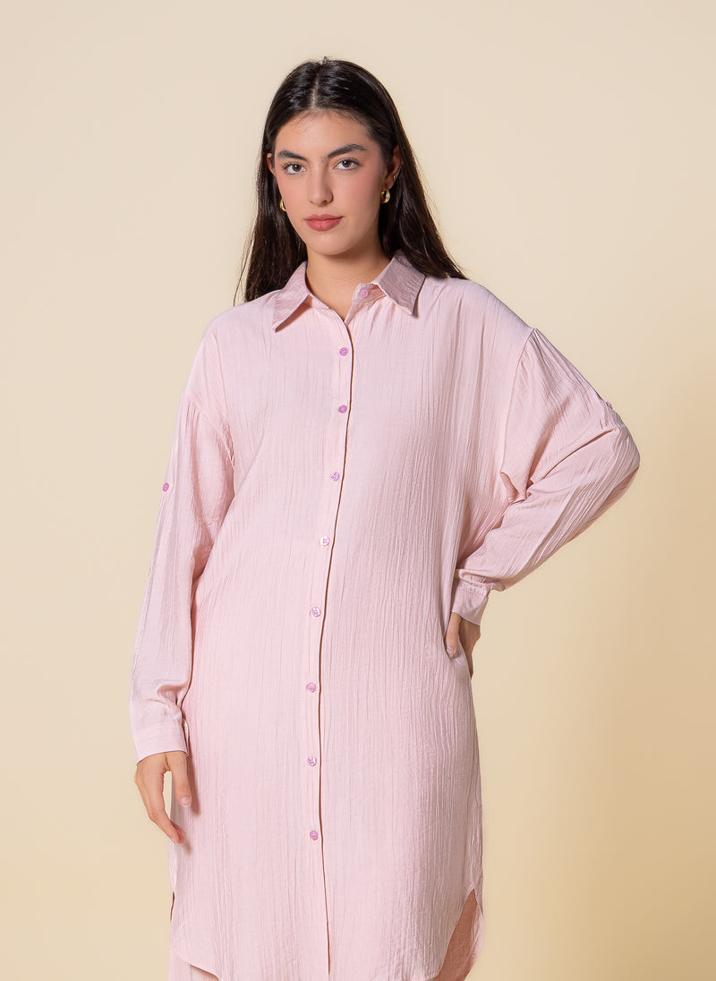 LONG MODEST SHIRT SET
