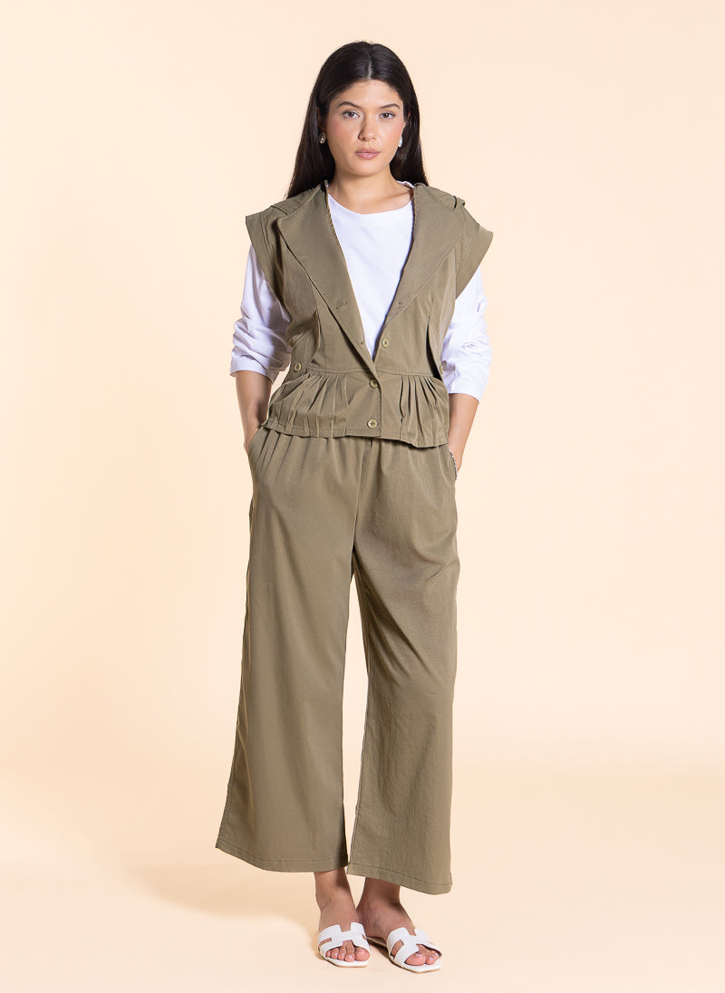 DETAIL HOODED TOP SET