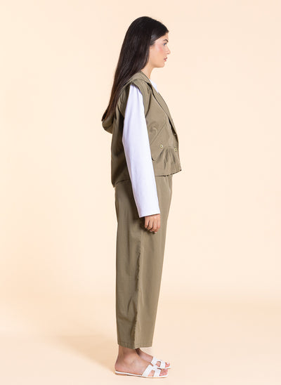 DETAIL HOODED TOP SET
