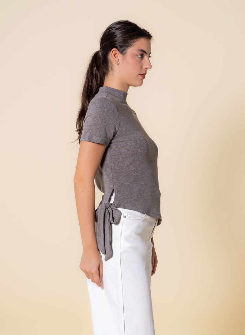 DETAILED WOOL BLEND TOP