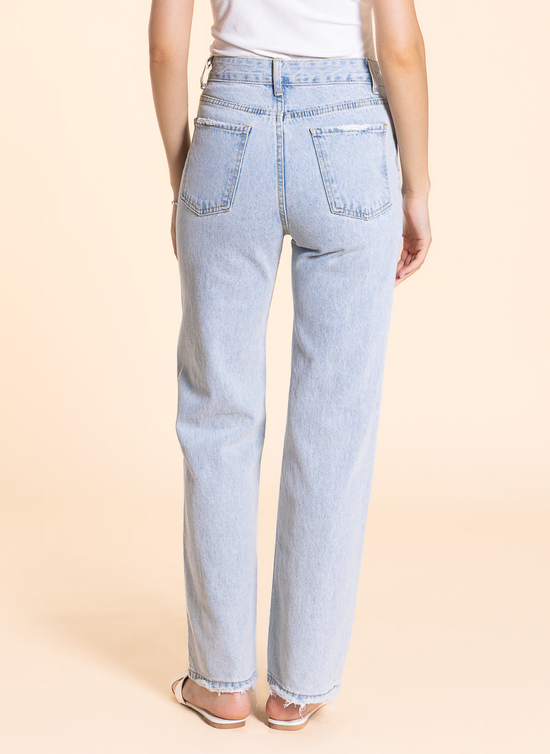 WIDE LEG MID-WAIST JEANS